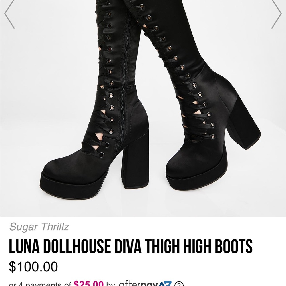 DOLLSKILL THIGH HIGH BOOTS